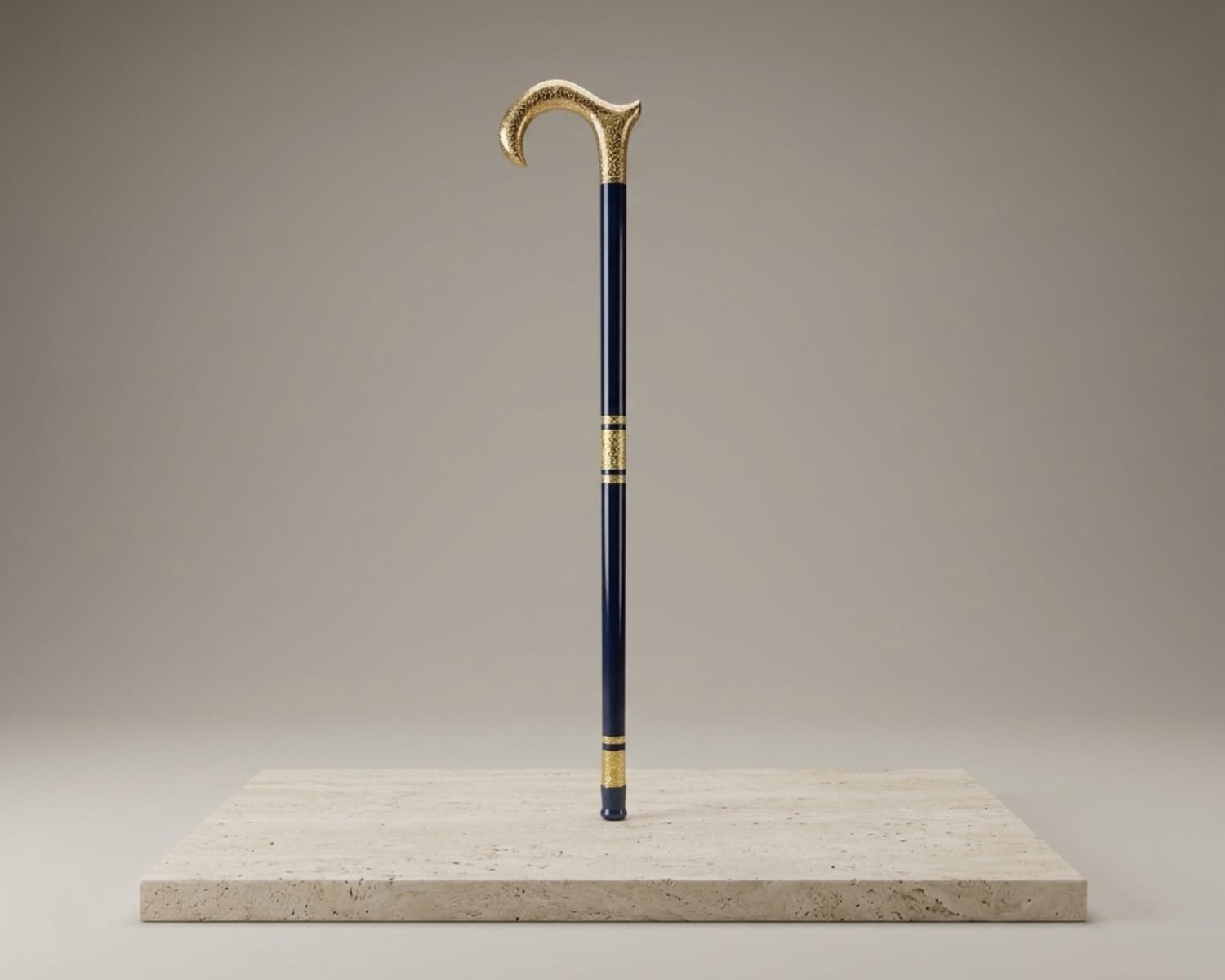 Wooden Walking Stick - Handcrafted Sheesham Wood Cane, Plain Traditional Design